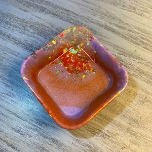 Agate / Geode Inspired Jewelry Dish